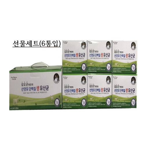 [선물세트] 김오곤 원장의 산양유 단백질 생유산균 2g×30포×6개