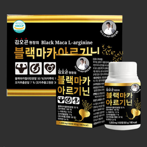 김오곤 원장의 블랙마카 아르기닌 1,000mg x 60정 x 3개